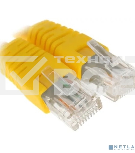 Патч-корд UTP Cablexpert кат.6, 0.25м, литой, многожильный (жёлтый)