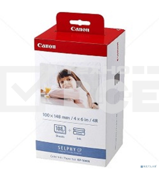 Набор для печати Canon KP-108IN 3115B001 10x15/108л./белый для сублимационных принтеров