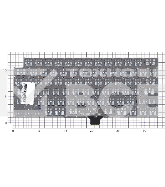 Клавиатура для ноутбука Apple MacBook Pro 14 16 A2442 A2485 Late 2021 плоский Enter