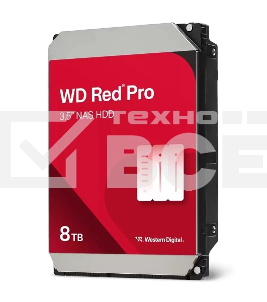 Жесткий диск WD SATA-III 8TB WD8005FFBX NAS Red Pro (7200rpm) 256Mb 3.5