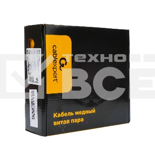 Кабель Cablexpert (RU) FTP indoor 4x2x0.51, медный, кат.5e, однож., 100м, box, серый