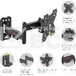 Кронштейн Arm media MARS-6 черный, 10 шт/уп. Кр. стал. настенный для TV 10