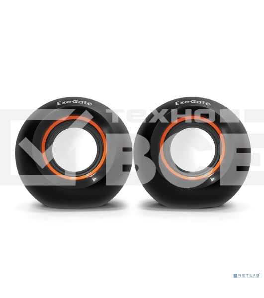 Акустическая система 2.0 ExeGate EX287053RUS Disco 180 (питание USB, 2х3Вт (6Вт RMS), 100-20000Гц, черный)