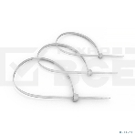 Стяжка кабельная Cabeus, неоткрывающаяся, 3,6 мм Ш, 300 мм Д, 100 шт, нейлон, белый, фото 1