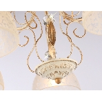 Светильник Ambrella light TR3057/5 BG/GD/FR бежевый/золото/белый матовый E27/5 max 40W D600*380, фото 1