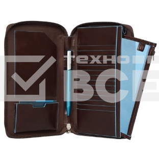 Мультипортмоне Piquadro Blue Square PP3246B2/MO коричневый натур.кожа