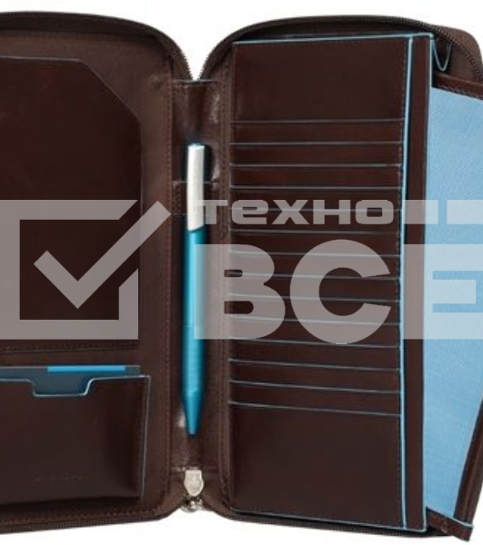 Мультипортмоне Piquadro Blue Square PP3246B2/MO коричневый натур.кожа