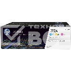 Картридж лазерный набор Hewlett-Packard 312A CF440AM голубой, желтый, пурпурный для HP CLJ Pro M476 2400стр., фото5