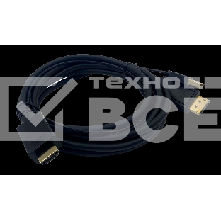 Кабель аудио-видео Buro HDMI (m)/DisplayPort (m) 2м. Позолоченные контакты черный (HDMI-DP-2M)