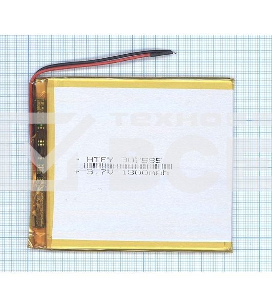 Аккумулятор Li-Pol (батарея) 3*75*85мм 2pin 3.7V/1800mAh