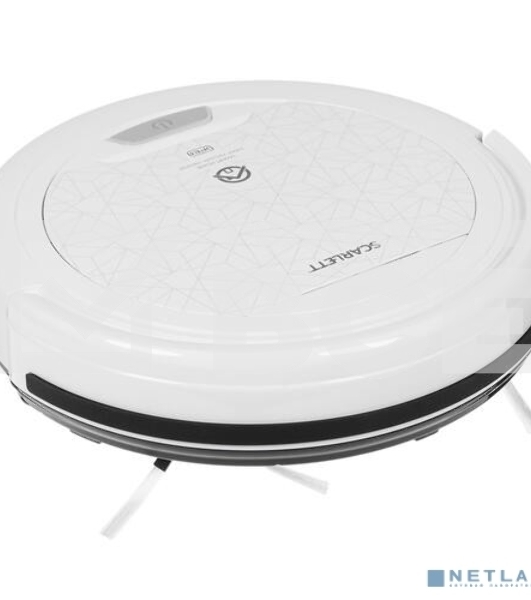 Робот-пылесос Scarlett SC-VC80R21 белый, 11.2 Вт, 1500 мАч Li-Ion, уборка влажная/сухая, пылесборник контейнер 0.65 л