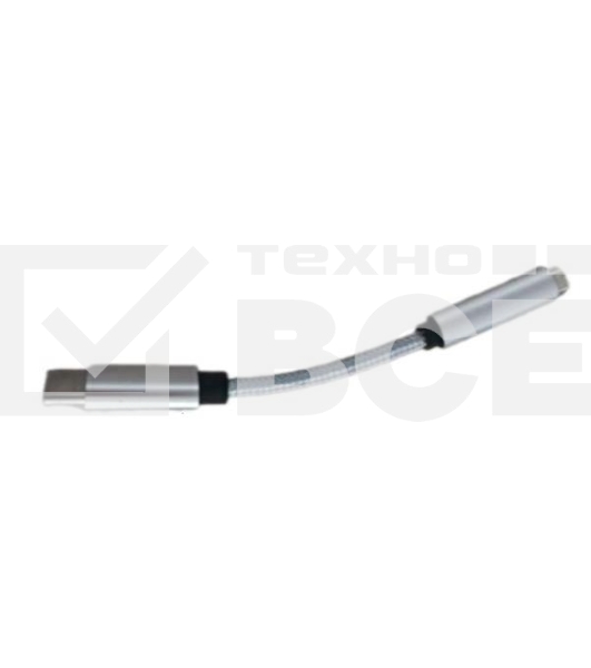 Адаптер GoPower Jack3.5MM(F)-TYPE-C(M) 00-00027481 0.1M белый