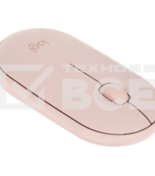 Мышь беспроводная Logitech Pebble M350 розовый, 1000 dpi, радиоканал, Bluetooth, USB, кнопки - 3