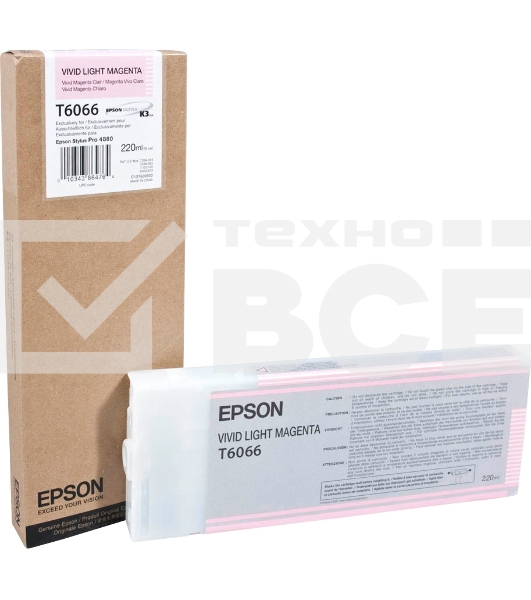 Картридж Epson C13T606600 для Stylus Pro 4880 (220 мл) (светло-пурпурный)