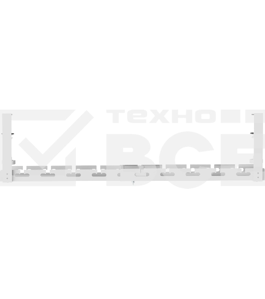 Кабель-канал Cactus CS-CM-700-1WT для столов 72.8x13x19см белый