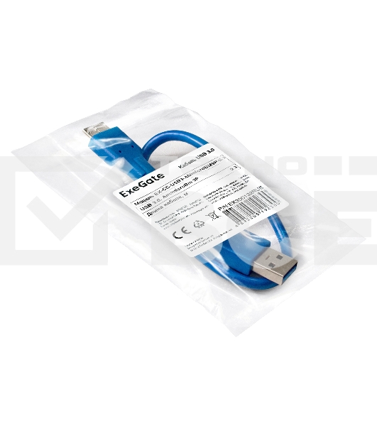 Кабель USB 3.0 ExeGate EX-CC-USB3-AMmicroBM9P-0.3 (Am/microBm 9P, 0,3м)
