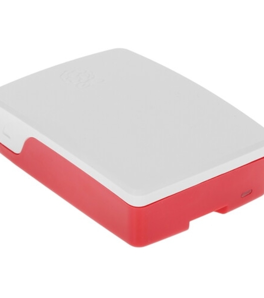 Компьютерный корпус Qumo ABS Plastic, Raspberry Pi 4, White+Red(RS030)