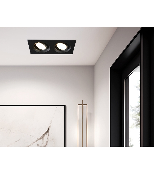 Светильник Ambrella light TN1146/2 BK черный IP44 GU5.3/2 180*95*38