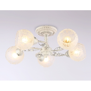 Светильник Ambrella light TR3062/5 WH/SL/FR белый/серебро/белый матовый E27/5 max 40W D615*245