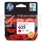 Картридж струйный HP 655 CZ111AE пурпурный для HP DJ IA 3525/4615/4625/5525/6525 (600стр.), фото 1