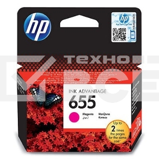 Картридж струйный HP 655 CZ111AE пурпурный для HP DJ IA 3525/4615/4625/5525/6525 (600стр.)