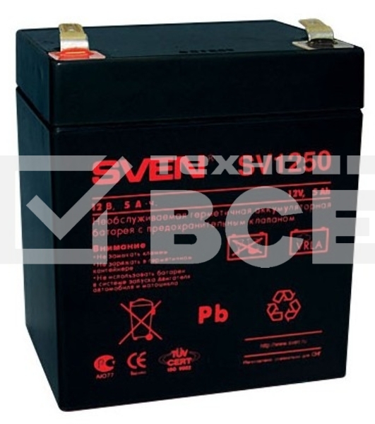 Батарея Sven SV1250 (12V 5Ah)