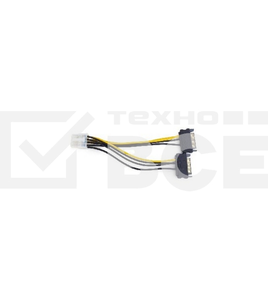 Разветвитель питания Cablexpert CC-PSU-83, 2xSATA->PCI-Express 8pin, для подключения в/к PCI-Е (8pin) к б/п ATX
