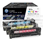 Картридж лазерный набор Hewlett-Packard 312A CF440AM голубой, желтый, пурпурный для HP CLJ Pro M476 2400стр., фото4