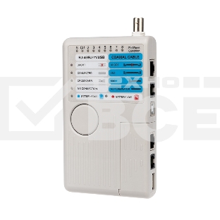 Тестер кабеля универсальный 5 в 1  RJ-45+RJ-11+1394+USB+BNC  3468  Rexant