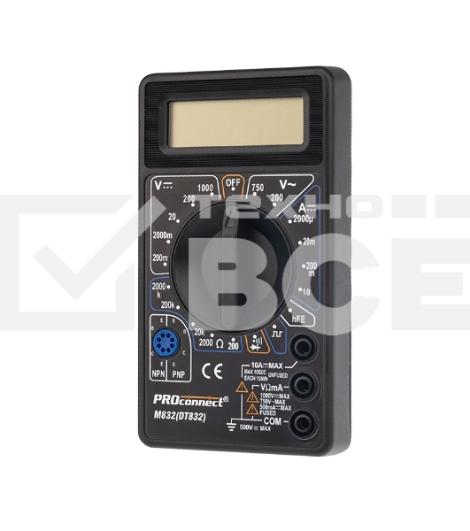 Портативный мультиметр M832 (DT832) PROconnect