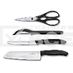 Набор ножей кухон. Victorinox Swiss Classic Kitchen (6.7133.4G) компл.:4шт черный подар.коробка, фото2