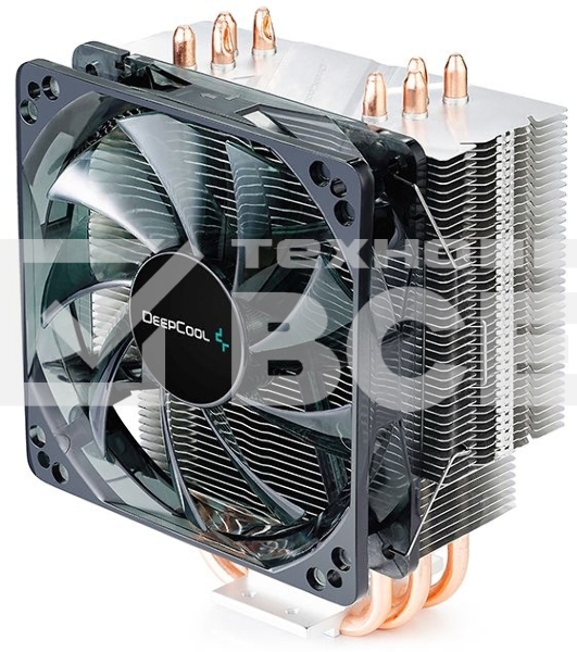 Кулер Deepcool GAMMAXX 400 BLUE BASIC серебристый 120мм алюминий+медь 1500rpm 30db 4-pin 130W 154мм