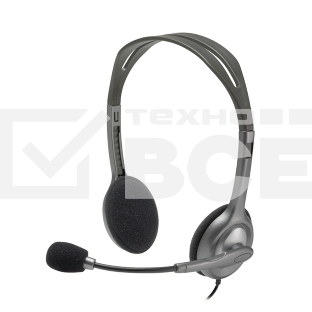 Гарнитура Logitech Headset H111 Stereo grey (981-000594/981-000593/981-000588)