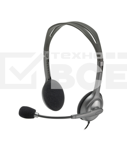 Гарнитура Logitech Headset H111 Stereo grey (981-000594/981-000593/981-000588)