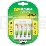 Зарядное устройство GP Rechargeable Е411/75AAAHCCS-2CR1 AA/AAA NiMH 750mAh (4шт) блистер, фото2