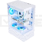 Компьютерный корпус AeroCool / Formula Crystal Z1 белый без БП ATX 2xUSB2.0 1xUSB3.0 audio bott PSU, фото3