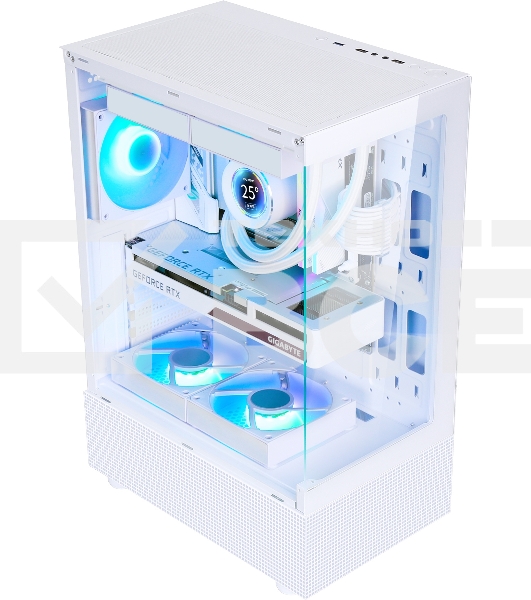 Компьютерный корпус AeroCool / Formula Crystal Z1 белый без БП ATX 2xUSB2.0 1xUSB3.0 audio bott PSU