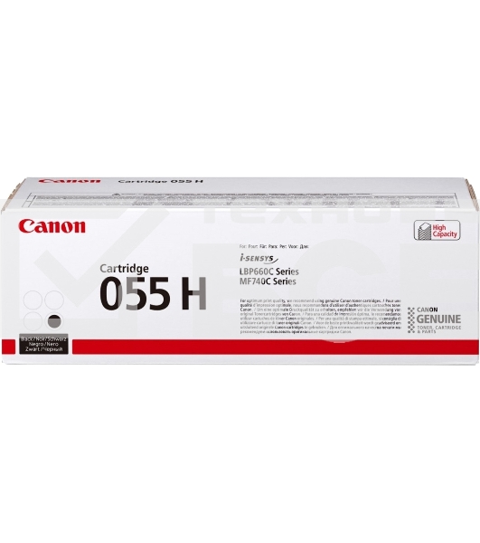 Картридж лазерный Canon 055 H BK (3020C002) черный (7600 стр.) для Canon i-SENSYS серий MF740, LBP660