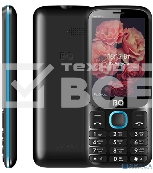 Мобильный телефон BQ 3590 Step XXL+ черный/синий