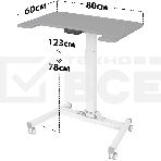 Стол для ноутбука Cactus VM-FDE101 столешница МДФ серый 80x60x123см (CS-FDE101WGY), фото19