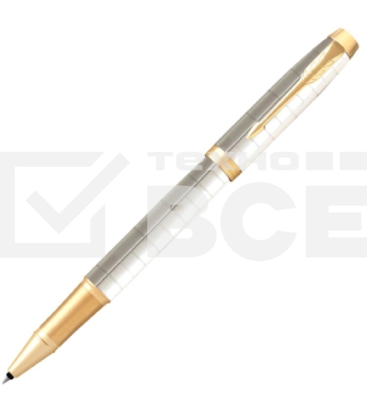 Ручка роллер Parker IM Premium T318 (CW2143646) Pearl GT F черн. черн. подар.кор.