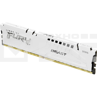 Оперативная память Kingston Fury Beast, DDR5, 16GB (1x16GB), 5600MHz, CL36, с радиаторами, белый