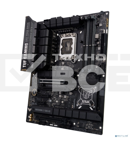 Материнская плата ASUS TUF GAMING Z790-PRO WIFI, LGA 1700, Intel Z790, 4xDDR5, 4xSATA, 4xM.2, 1xPCIe 3.0 x1, 1xPCIe 4.0 x4, 1xPCIe 5.0 x16, 1xDP, 1xHDMI, 1x2.5Gb LAN, 2xUSB 3.2 Gen 2, 4xUSB 3.2 Gen 1, 1xUSB 3.2 Gen 2x2, 5x3.5 мм, 7.1, ATX