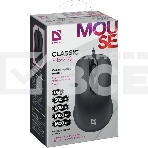 Мышь проводная Defender Classic MB-230 черный, 1600 dpi, USB, кнопки - 4, фото15