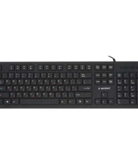 Комплект клавиатура+мышь Gembird KBS-9050L проводной, USB, 1000 DPI, чёрный