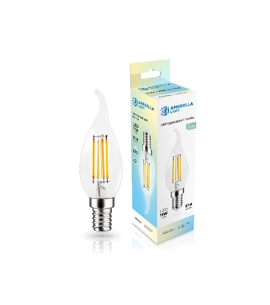 Лампа светодиодная 351124 Filament LED CF35 11W E14 4000K 220-240V