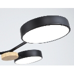 Светильник Ambrella light FL4860/4 BK/WD черный/дерево 60W 3000-6000K 700*400*120 (без ПДУ), фото5