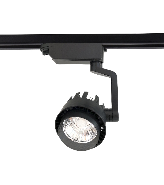 Трековый однофазный светодиодный светильник Ambrella light GL6107 BK черный LED 10W 4200K 24°