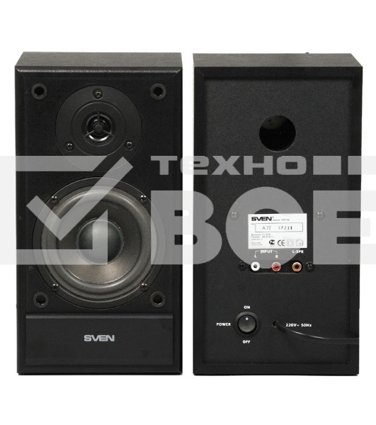 Колонки Sven SPS-702 2.0 черный 40Вт