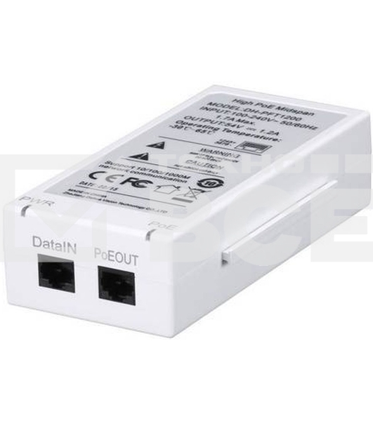 Инжектор POE Dahua DH-PFT1200 (упак.:1шт)